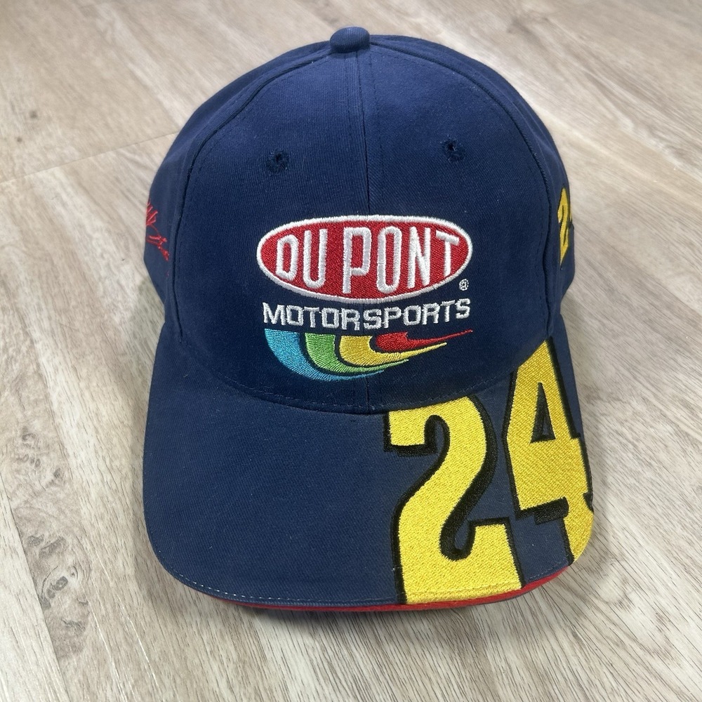 VTG Dupont Racing Jeff Gordon Strapback Hat Winners Circle NASCAR Blue‎ Cap